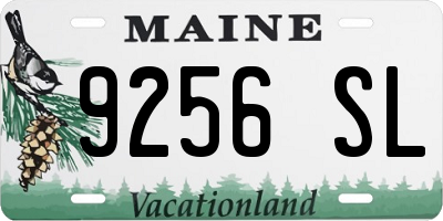 ME license plate 9256SL