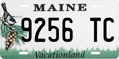 ME license plate 9256TC