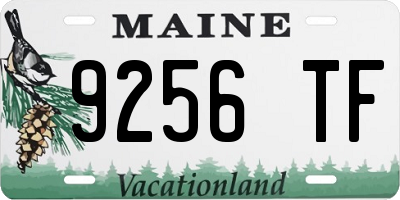 ME license plate 9256TF
