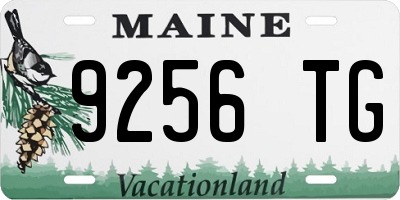 ME license plate 9256TG