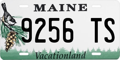 ME license plate 9256TS