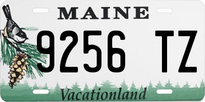 ME license plate 9256TZ
