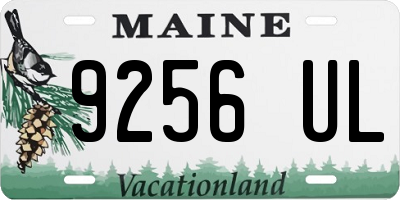ME license plate 9256UL