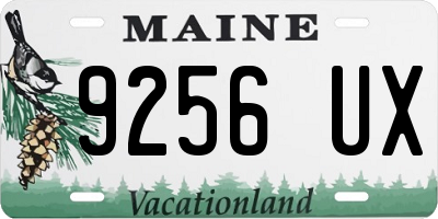 ME license plate 9256UX