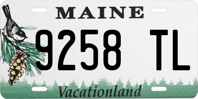 ME license plate 9258TL