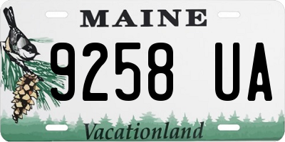 ME license plate 9258UA