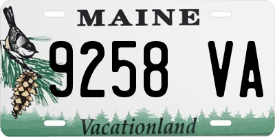 ME license plate 9258VA