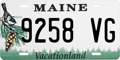 ME license plate 9258VG