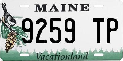 ME license plate 9259TP