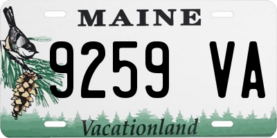 ME license plate 9259VA
