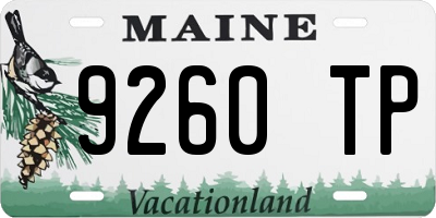 ME license plate 9260TP