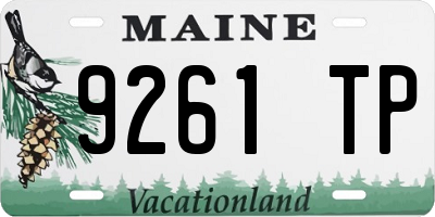 ME license plate 9261TP