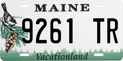 ME license plate 9261TR