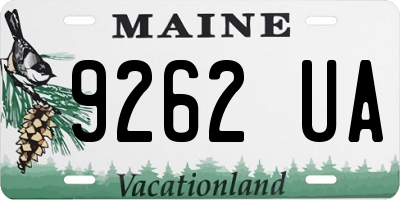 ME license plate 9262UA