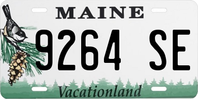 ME license plate 9264SE