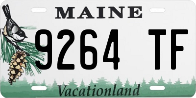 ME license plate 9264TF