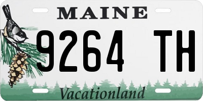 ME license plate 9264TH