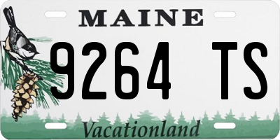 ME license plate 9264TS