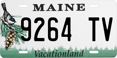 ME license plate 9264TV
