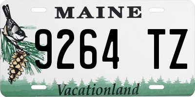 ME license plate 9264TZ