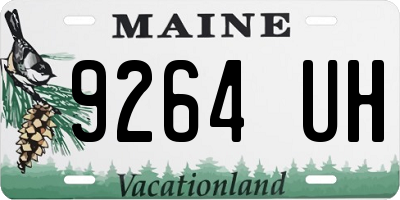 ME license plate 9264UH