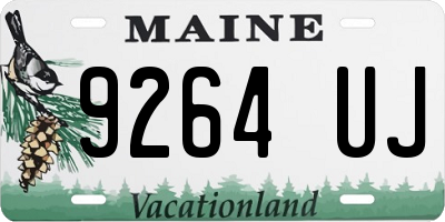 ME license plate 9264UJ