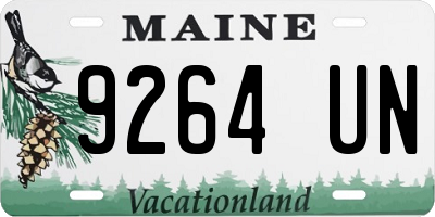 ME license plate 9264UN