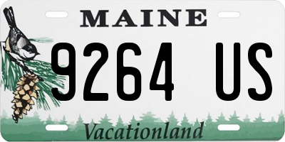 ME license plate 9264US