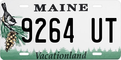 ME license plate 9264UT