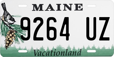 ME license plate 9264UZ