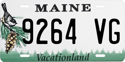 ME license plate 9264VG
