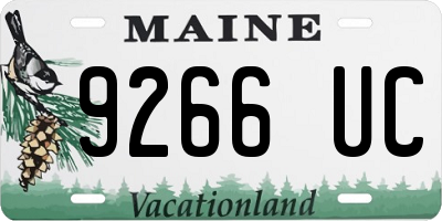 ME license plate 9266UC