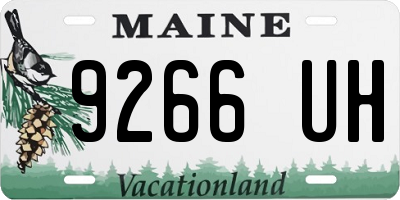 ME license plate 9266UH