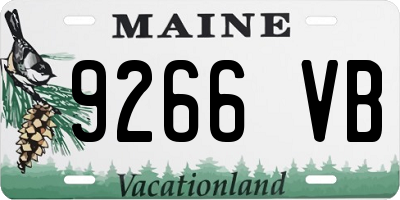 ME license plate 9266VB