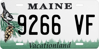 ME license plate 9266VF