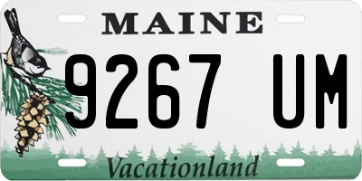 ME license plate 9267UM