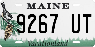 ME license plate 9267UT