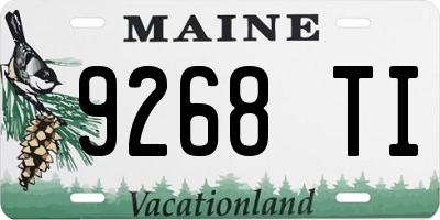 ME license plate 9268TI