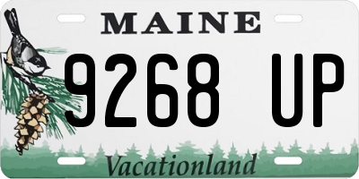 ME license plate 9268UP
