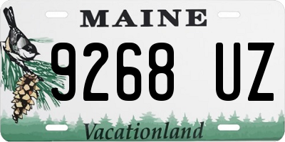 ME license plate 9268UZ
