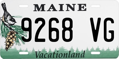 ME license plate 9268VG