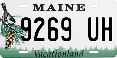 ME license plate 9269UH