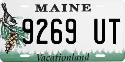 ME license plate 9269UT