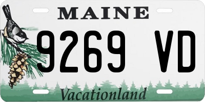 ME license plate 9269VD