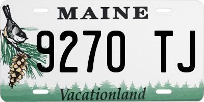 ME license plate 9270TJ