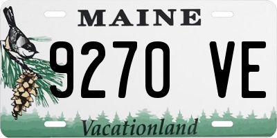 ME license plate 9270VE