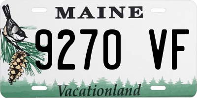 ME license plate 9270VF