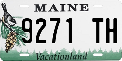 ME license plate 9271TH