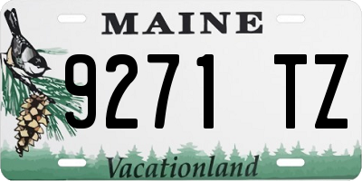 ME license plate 9271TZ