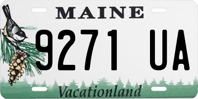 ME license plate 9271UA